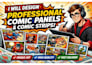 design professional comic panels and comic strips